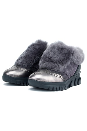 Женские ботинки с мехом