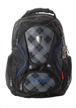 Sırt çantası A15-44 Mavi süslemeli Siyah