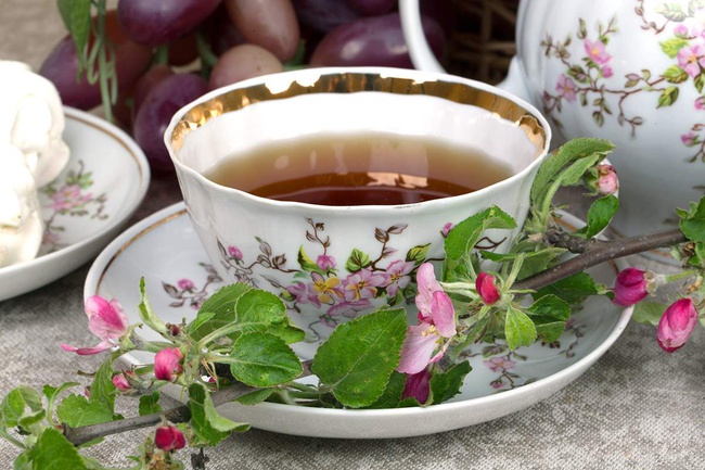 Сервиз чайный 15 предм. Белый лебедь Цветение