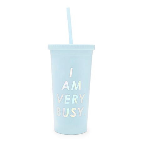 Ban.do Акриловый тамблер «I Am Veru Busy»