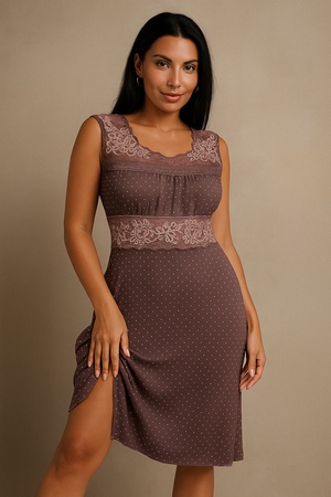 Женская сорочка с кружевом