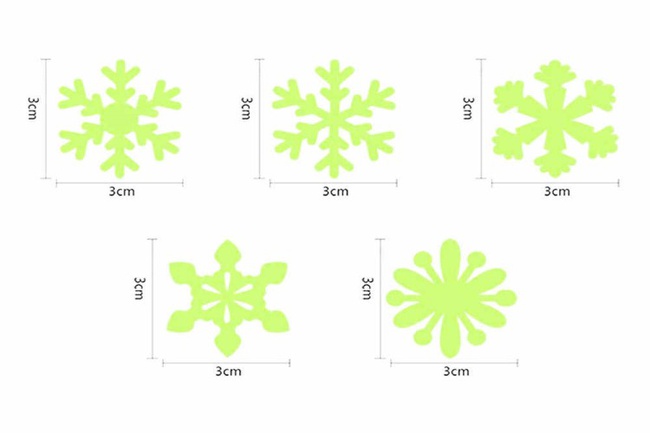 Набор светонакопителей "Снежинки"
