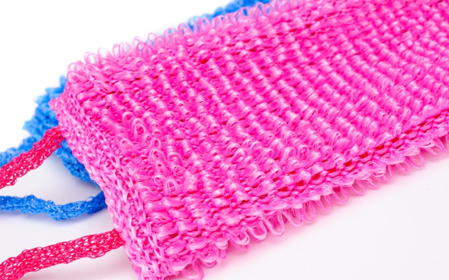 Мочалка с длинным ворсом