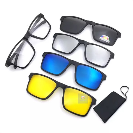 4'ü 1 Arada Klipsli Gözlük