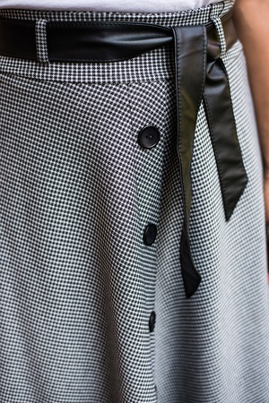 Юбка солнце клеш из трикотажа АРТ 149