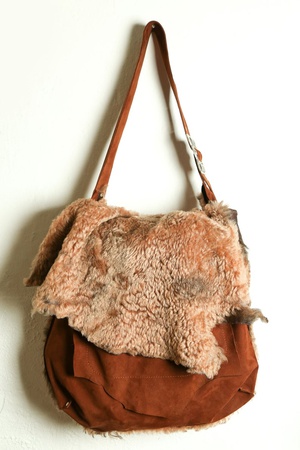 Замшевая сумка ручной работы