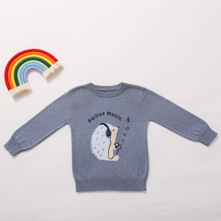 Осенне-зимний детский свитер, теплая забавная милая толстая детская верхняя одежда без подкладки