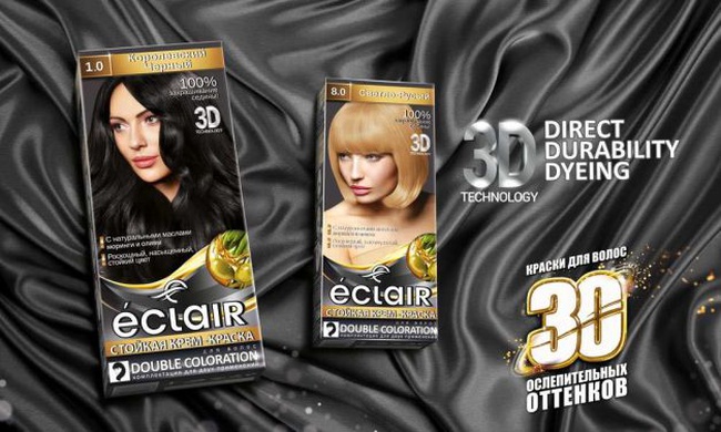 Стойкая крем-краска для волос Eclair 3D