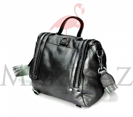 Женская сумка. Деловая Silver-Black