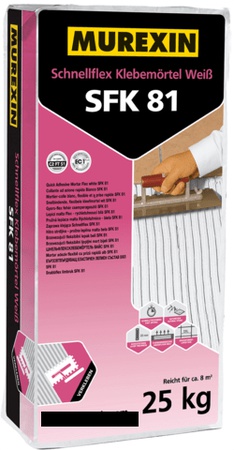 БЫСТРОКЛЕЯЩИЙСЯ РАСТВОР FLEX БЕЛЫЙ SFK 81