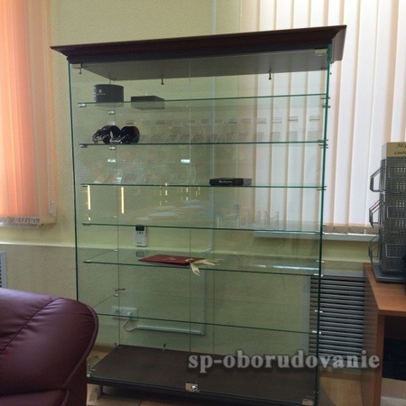 Витрина из стекла и лдсп 2100х1000х400