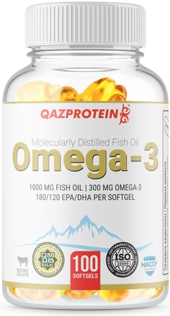 Qazprotein Omega-3 капсулы 100 шт
