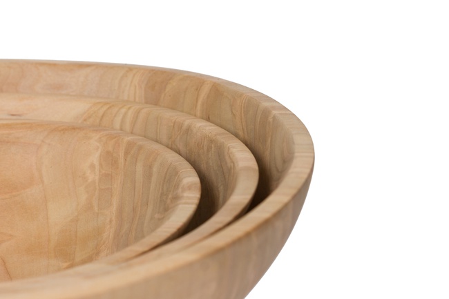 Набор деревянных эко-салатников