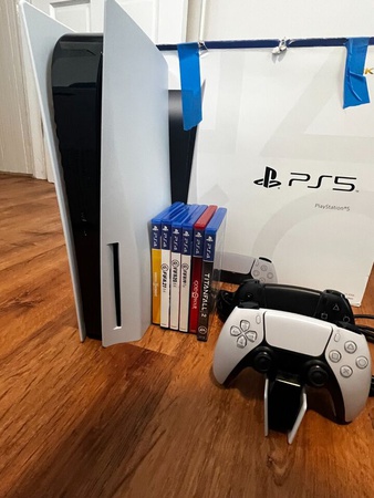 Sony Playstation 5 Disk Sürümü - 2 kablosuz kumanda ile 5 Ücretsiz Oyun