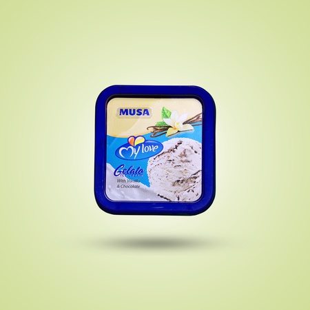 Мороженое "MUSA" Gelatto с ванилю и шоколадом