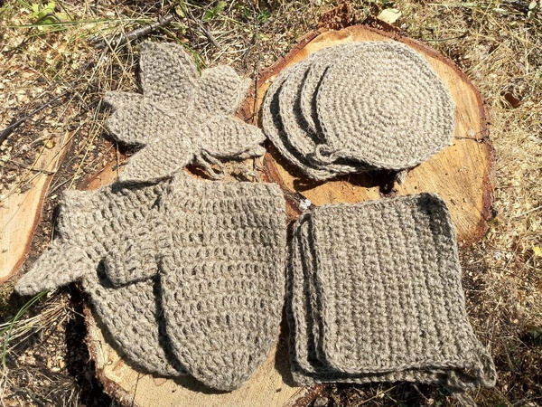 Банные аксессуары из конопли и льна ручная работа