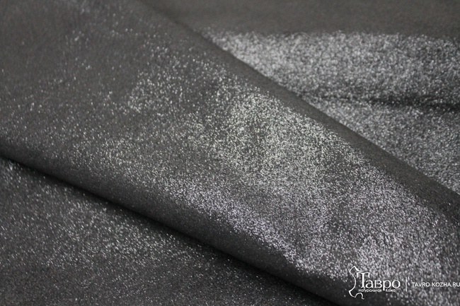 Замша, принт "Пыль черная".