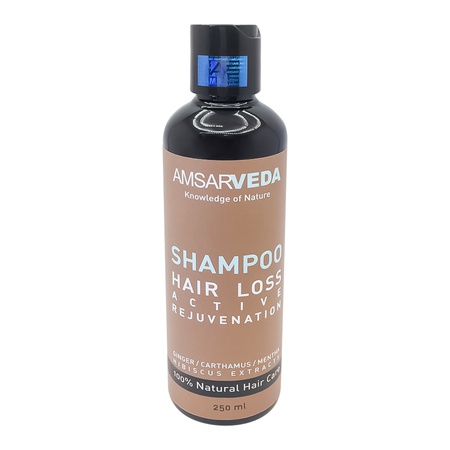 Шампунь против выпадения волос с имбирем и мятой Amsarveda 250мл