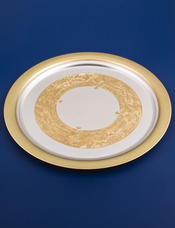 Серебряный поднос №20 "Золотая Ривьера"