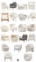 Decorative Modern Chair Types Made with Desired Fabric