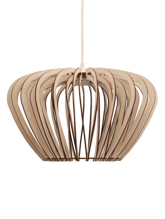 Tasarımcı tarzında ahşaptan yapılmış parametrik armatür