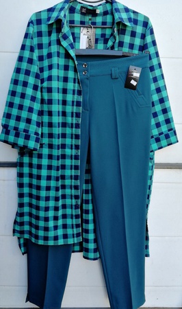 Рубашка туника+ брюки с шнурком