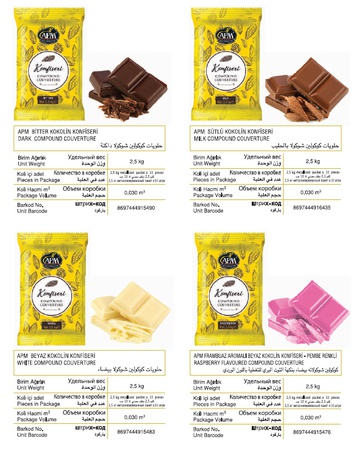 APM КУВЕРТЮРА БЕЛЫЙ ШОКОЛАД СО ВКУСОМ МАЛИНА (2,5 КГ)