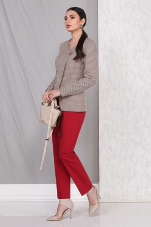 Костюм 1927 бордо+клетка