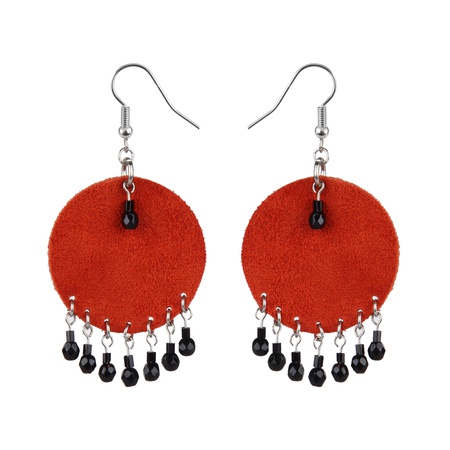 W-113SD  Кожаная серьга