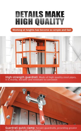 Powerful electric construction lift