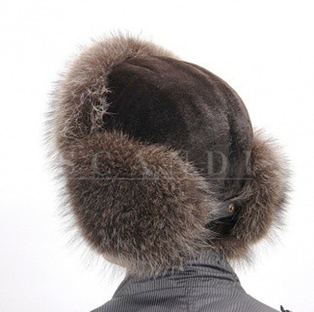 ШАПКА-УШАНКА НОРКОВАЯ
