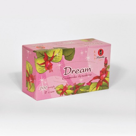 Салфетки бумажные Maneki "Dream"