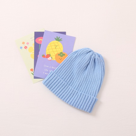 Осенние и зимние модные детские шапки, теплые ветрозащитные милые детские вязаные шапки четырех цветов