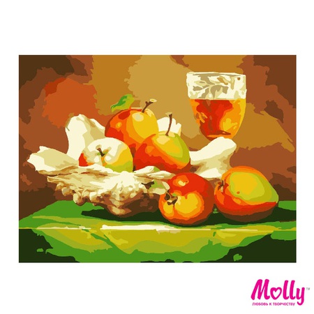 Картина по номерам Яблочный натюрморт