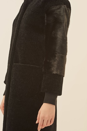 Пальто женское Silverfox модель 804-черный