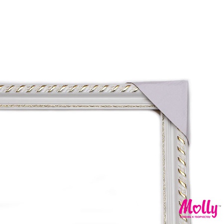 Ahşap resim çerçevesi 40 cm x 50 cm, beyaz