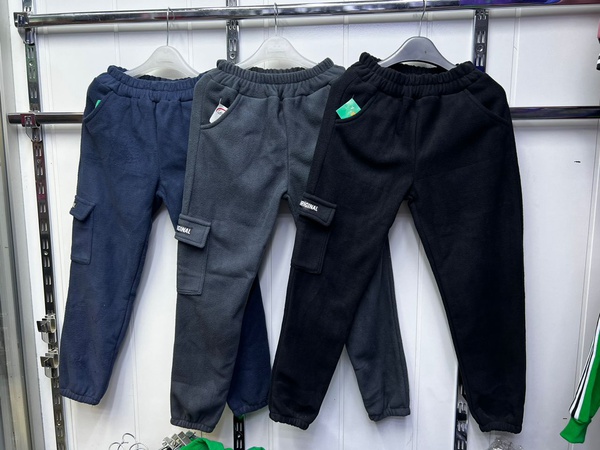 Детские брюки с флисом (утепленные)