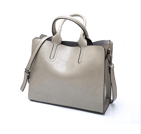 Oil and wax leather lady bag crossbody bag