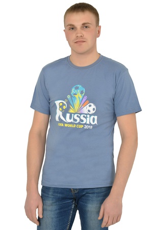 Футболка мужская FIFA 2018 т/принт к/р