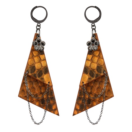 W-111SN Серьги из змеиной кожи