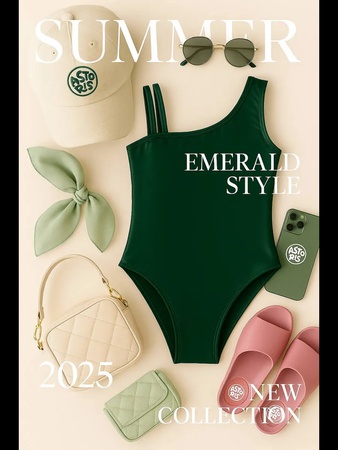 Слитный купальник для девочек