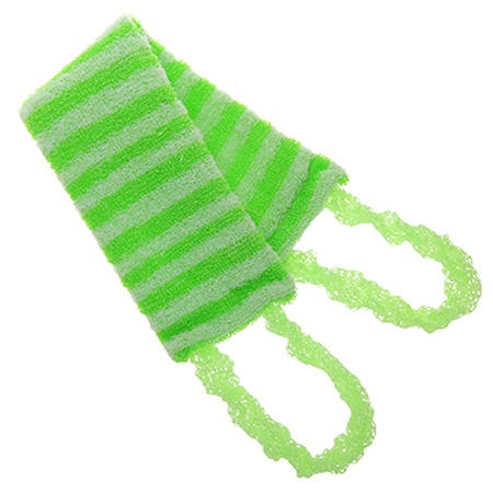 Мочалка Матроска с узкой полосой из жесткой нити