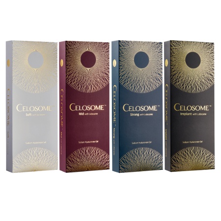 Celosome — филлер на основе особой гиалуроновой кислоты, предназначены для борьбы с различными возрастными и мимическими дефектами кожи.