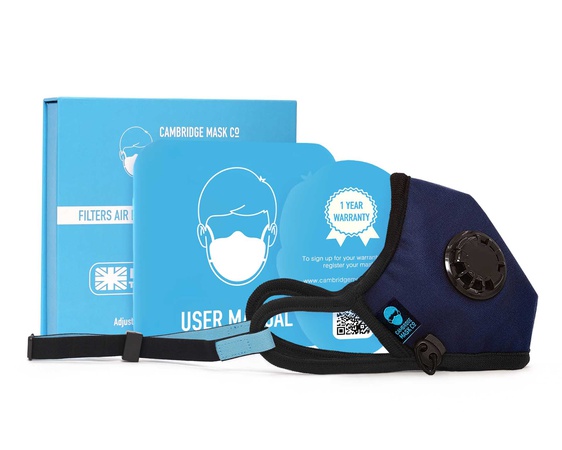 Admiral PRO, темно-синяя маска, модная дизайнерская маска, маска с носовыми подушечками и петлей на голову, маска FFP2, маска премиум-класса, разработ