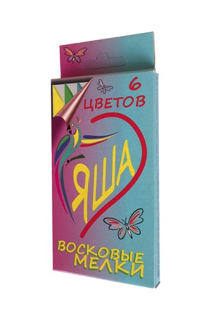 Восковые мелки 6 цветов