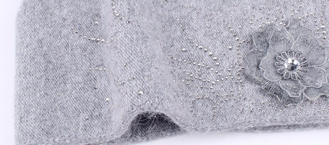 Yapay elmaslı kadın kış şapkası