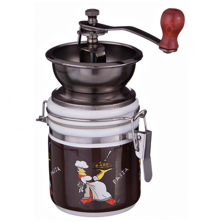 مطحنة قهوة يدوية علية. ح = 14 سم * 12 (البند- م)