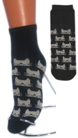 Следки женские (арт. 01с4) «Кошки»