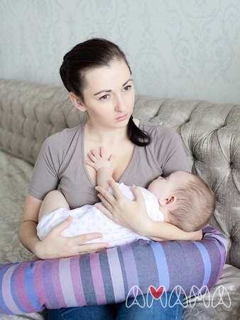 Подушка Путешественница, сиреневая гамма