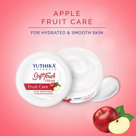 Yuthika Fruit care Light Moisturizer Cream 500ml | Non Sticky, Instant Hydration, Deep Nourishment | For Face, Hand & Body | All Skin Types